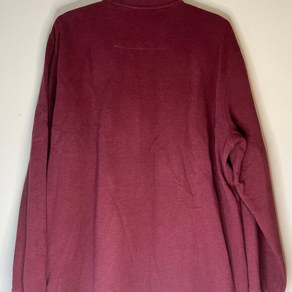 Arrow Men’s 1/4 Zip Maroon Sweater Size Large - Picture 10 of 12